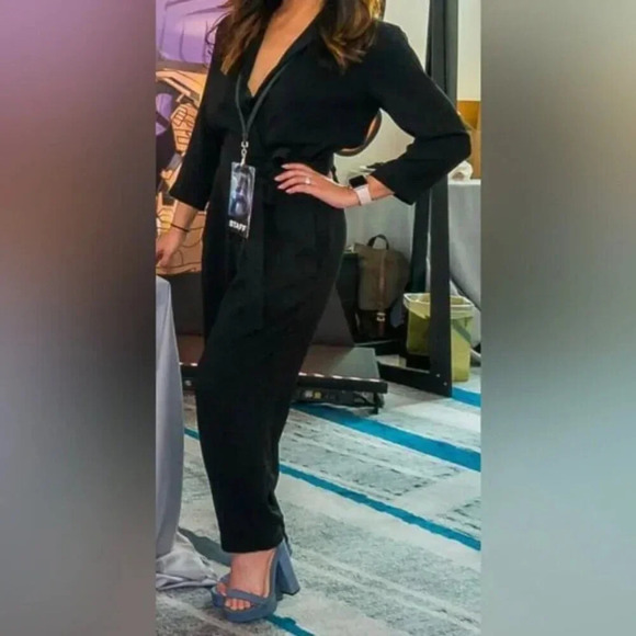 Aritzia Babaton Karl  Jumpsuit Black Size 4 - Picture 2 of 11